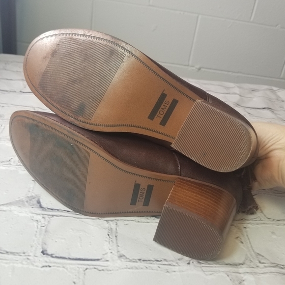 Toms Leila carpe diem eather ankle boots - Picture 4 of 8